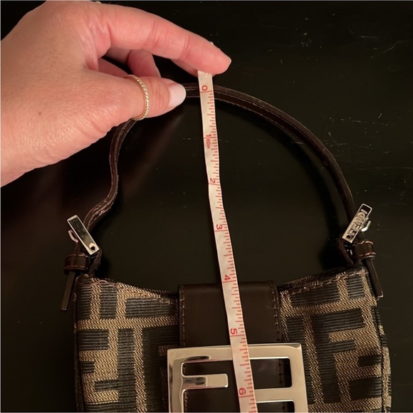 Fendi Zucca Canvas FF Logo Mini Croissant Bag - vintage & rare! - Picture 13 of 17